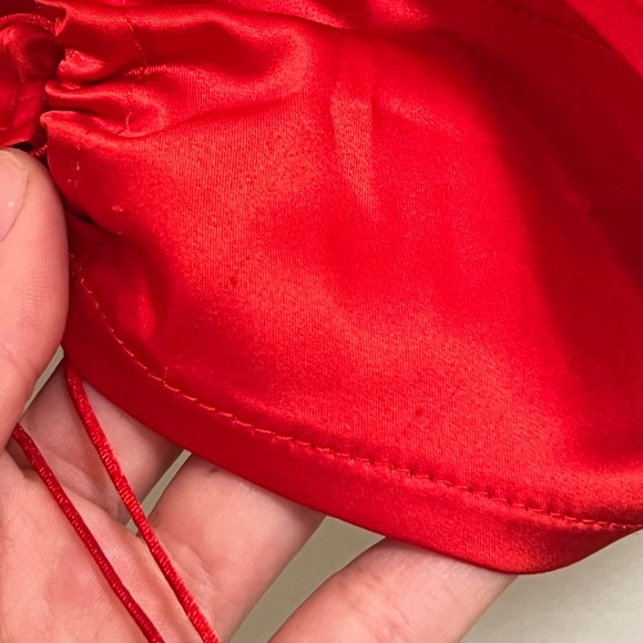 Beginning Boutique Red Tie Top - Picture 3 of 4
